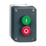 dark grey station - green flush/red flush pushbuttons Ø22 spring return