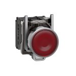 red flush complete illum pushbutton Ø22 spring return 1NO+1NC 220...240V