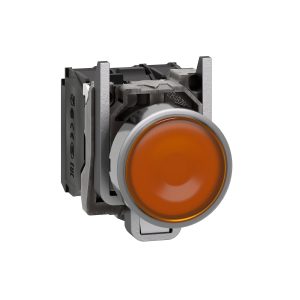 orange flush complete illum pushbutton Ø22 spring return 1NO+1NC 220...240V