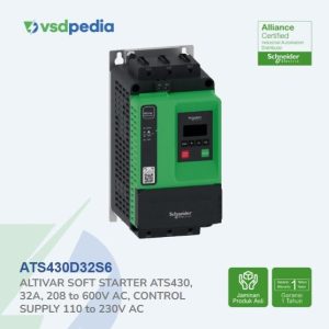 Soft starter, Altivar Soft Starter ATS430, 32A, 208 to 600V AC, control supply 110 to 230V AC