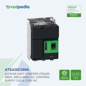 Soft starter, Altivar Soft Starter ATS430, 590A, 208 to 600V AC, control supply 110 to 230V AC